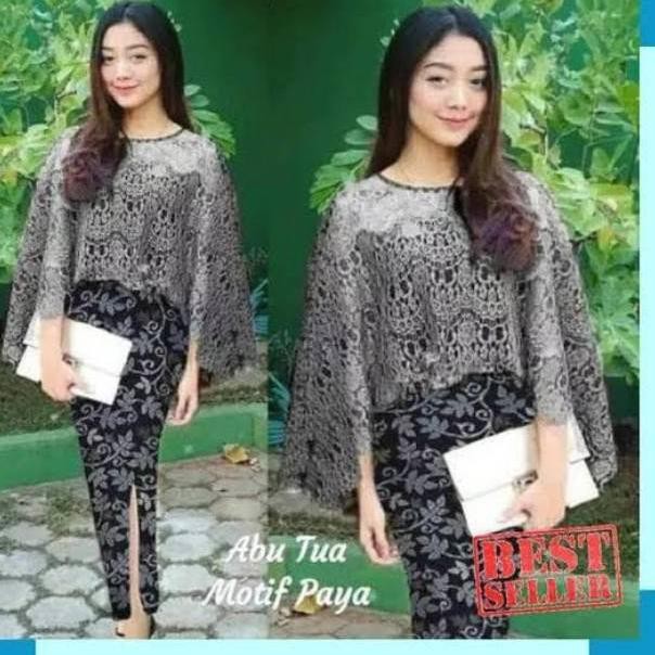 ➧ Rx Set Đồ Hóa Trang kebaya cape batik brukat vania ❉ | BigBuy360 - bigbuy360.vn