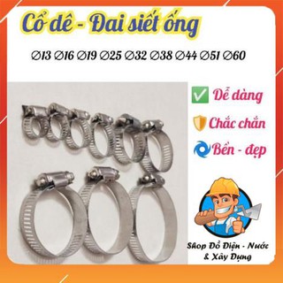 Cổ dê xiết ốc -  ∅13 ∅16 ∅19 ∅25 ∅32 ∅38 ∅44 ∅51 ∅60