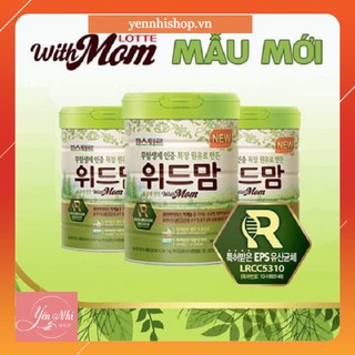 Sữa bột withmom mẫu mới số 1,2,3 750g date t7/2021