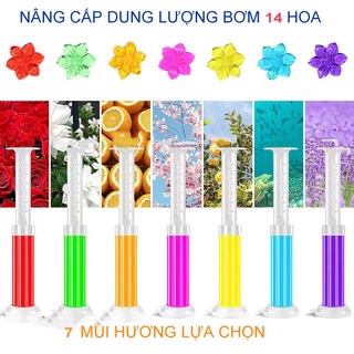 Gel  khử mùi bồn cầu hương thơm hoa, thơm ngát mùi hoa, 1 cây bơm 12 hoa