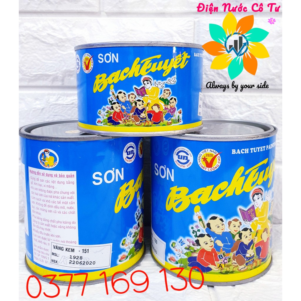 Sơn dầu Bạch Tuyết Nhiều Mã Màu Lựa Chọn - Sơn Dầu Bạch Tuyết 0.5kg &amp; 1kg