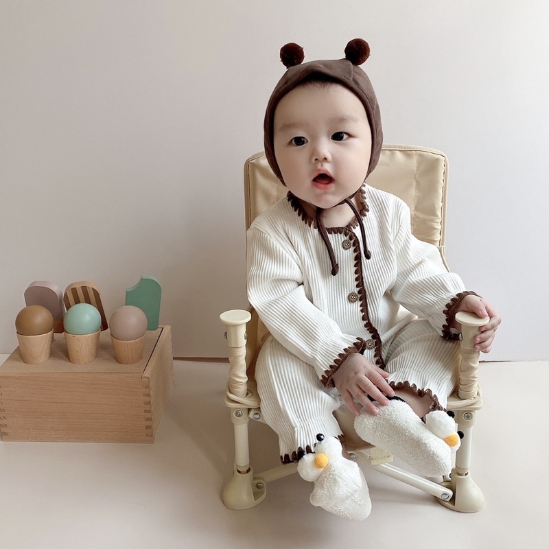 Body Suit Dài Tay Cho Bé Mick and Milk 1,2,3,4,5,6,7,8,9,10,11,12 Tháng 1,2,3 Tuổi, Bộ Áo Liền Thân Cho Bé Sơ Sinh