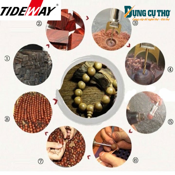 Mũi khoan làm hạt vòng Tideway cốt 10mm