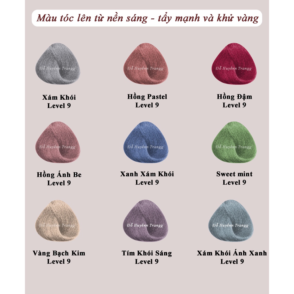 Thuốc nhuộm tóc màu VÀNG HOA CÚC kèm oxy trợ nhuộm