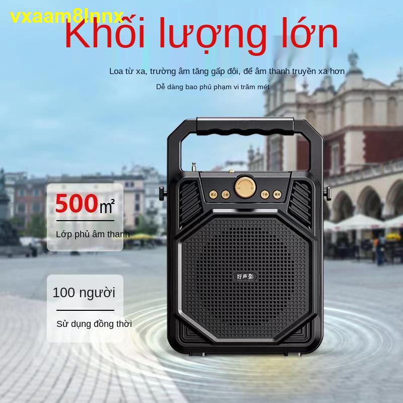 phiên bản hàng đầu Bluetooth Âm thanh lượng lớn loa nhỏ vuông nhảy siêu trầm có thể sạc lại karaoke gia đình