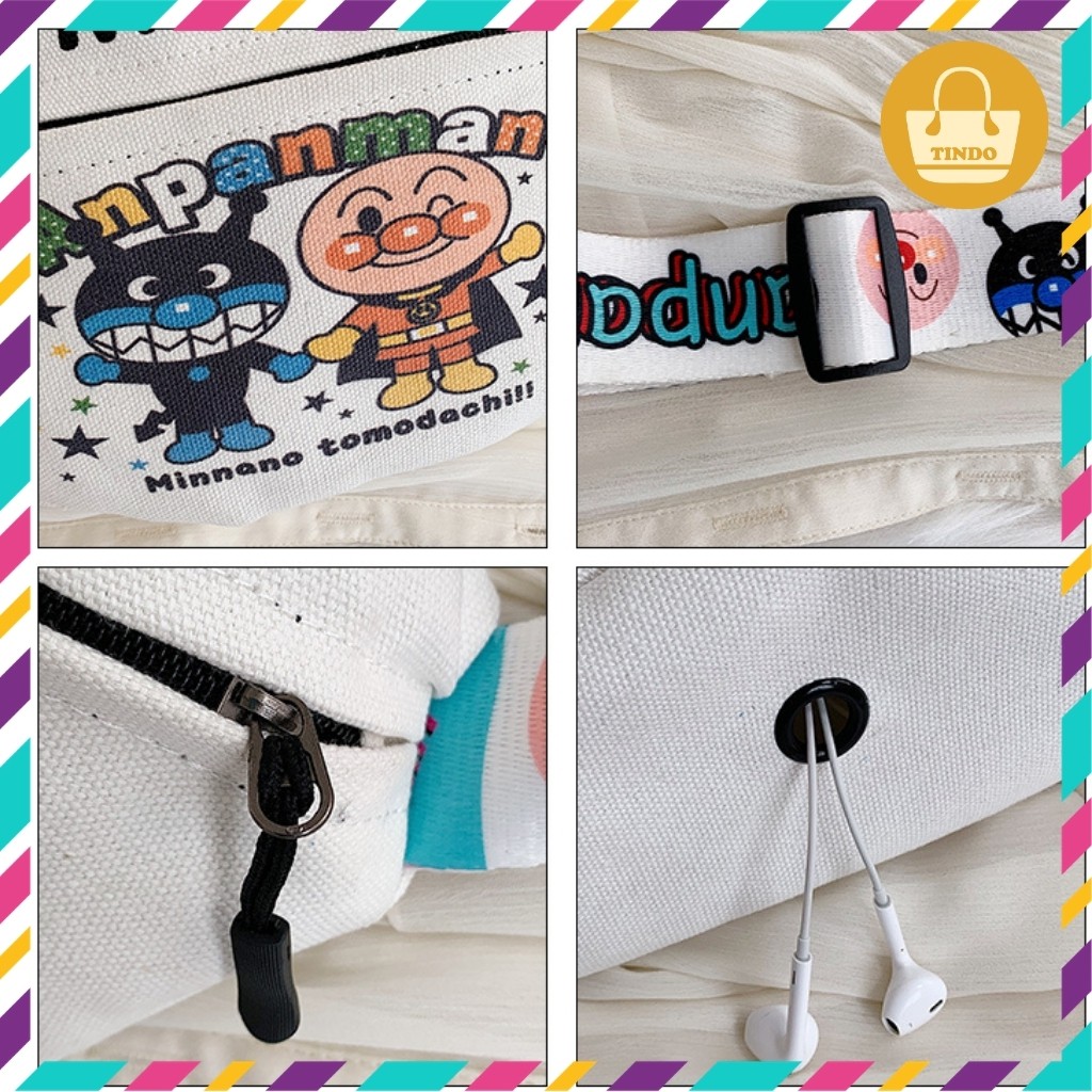 [SALE GIÁ GỐC] Túi bao tử nữ bằng vải dễ thương anpanman đi dã ngoại phong cách Nhật Bản [1828] | BigBuy360 - bigbuy360.vn