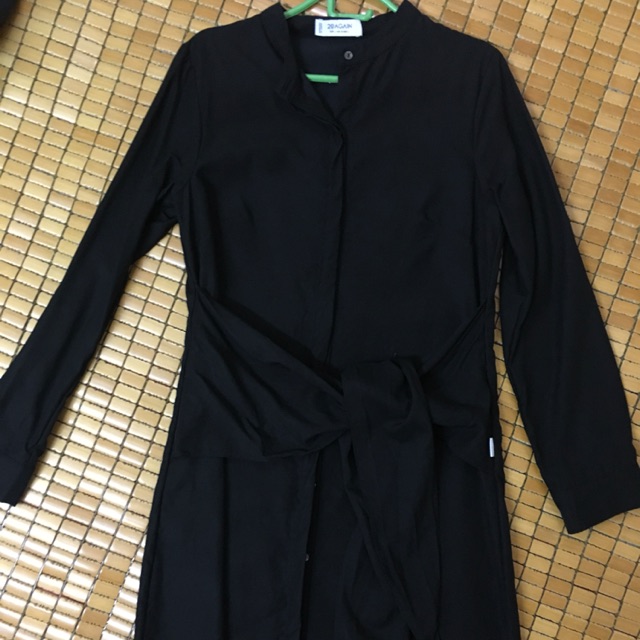 Váy sơ mi buộc nơ bụng size L 20 Again