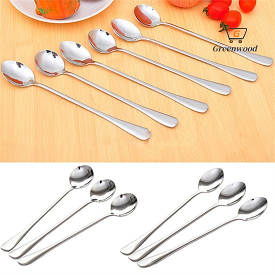 Muỗng Cà Phê Cán Dài Bằng Thép Không Gỉ