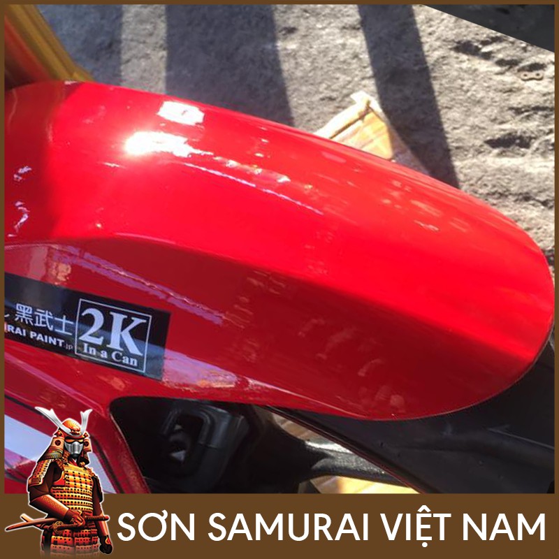 Màu Đỏ 6 Sơn Samurai Việt Nam - Combo Sơn Xịt Samurai Màu Đỏ 33/6