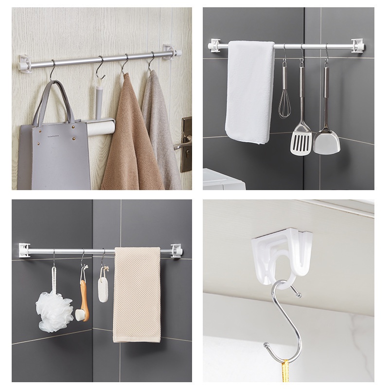 1 Giá Đỡ Cố Định Rèm Cửa Hình Tam Giác Có Thể Điều Chỉnh Xoay 360 Độ