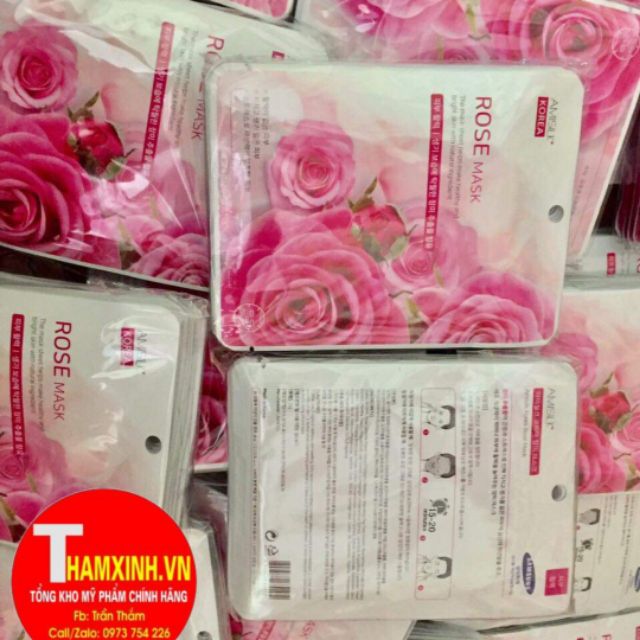 MẶT NẠ HOA HỒNG Hàn QUỐC  TX1