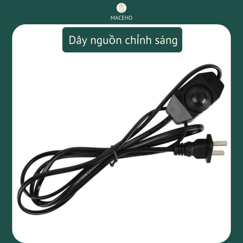 Dây nguồn chỉnh sáng MACEHO  220V điều chỉnh độ sáng của đèn sợi đốt, đèn xông tinh dầu, Đèn đốt nến thơm