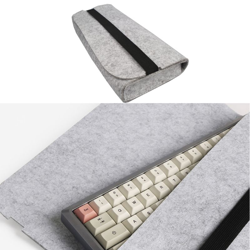 Portable Storage Organizer Felt Durable Pouch Dust Proof Mechanical Keyboard Bag