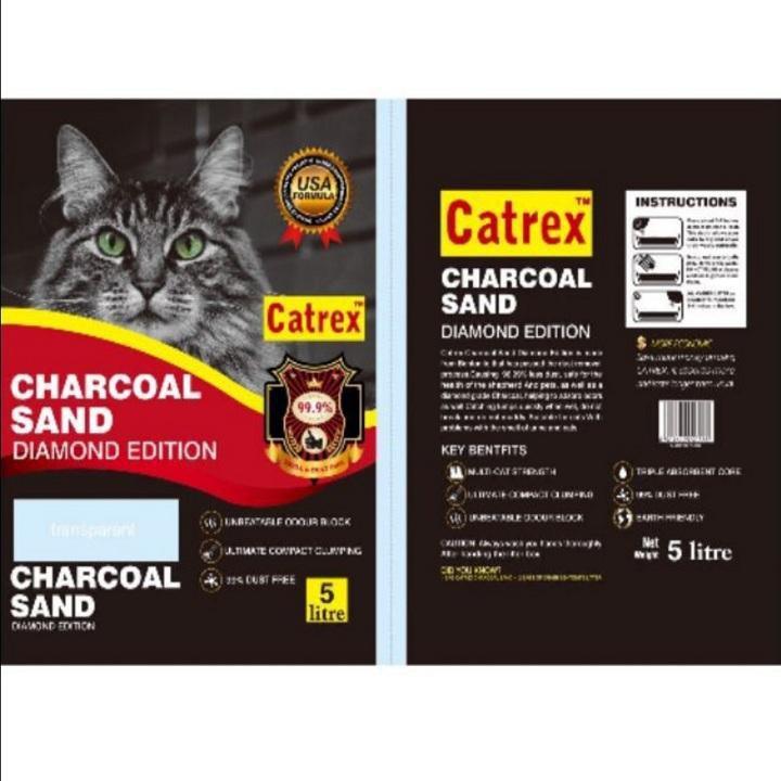 Cát vệ sinh đất sét cho mèo - Charcoal San (CÁT MỸ 10L )