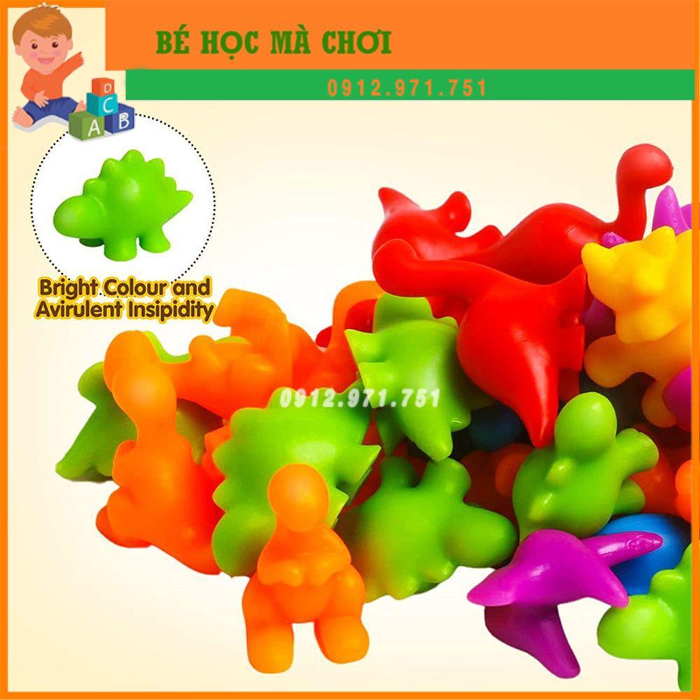 Bộ Đồ Chơi Phân Loại Động Cơ Màu Cầu Vồng Cho Bé