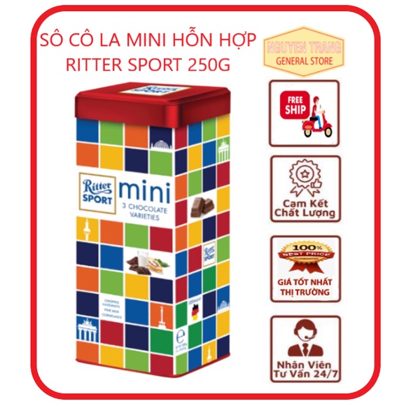 HỘP SÔ CÔ LA MINI HỖN HỢP RITTER SPORT 250G