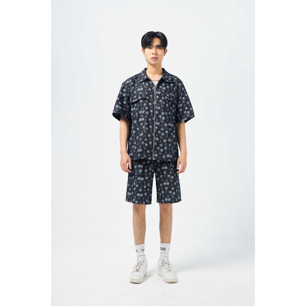 SET QUẦN ÁO NAM PRINTER DENIM BÒ VANBYVN SALE HÈ 2022 TẶNG KÈM VÒNG CỔ