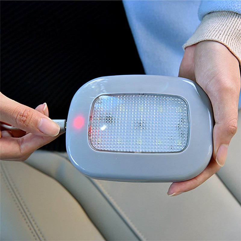 Đèn LED đọc sách sạc USB gắn trần xe hơi tiện lợi