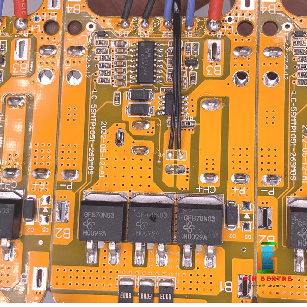 Mạch Makita 18V 65A/80A chạy máy 2 chân và 3 chân không cần Hàn Diode