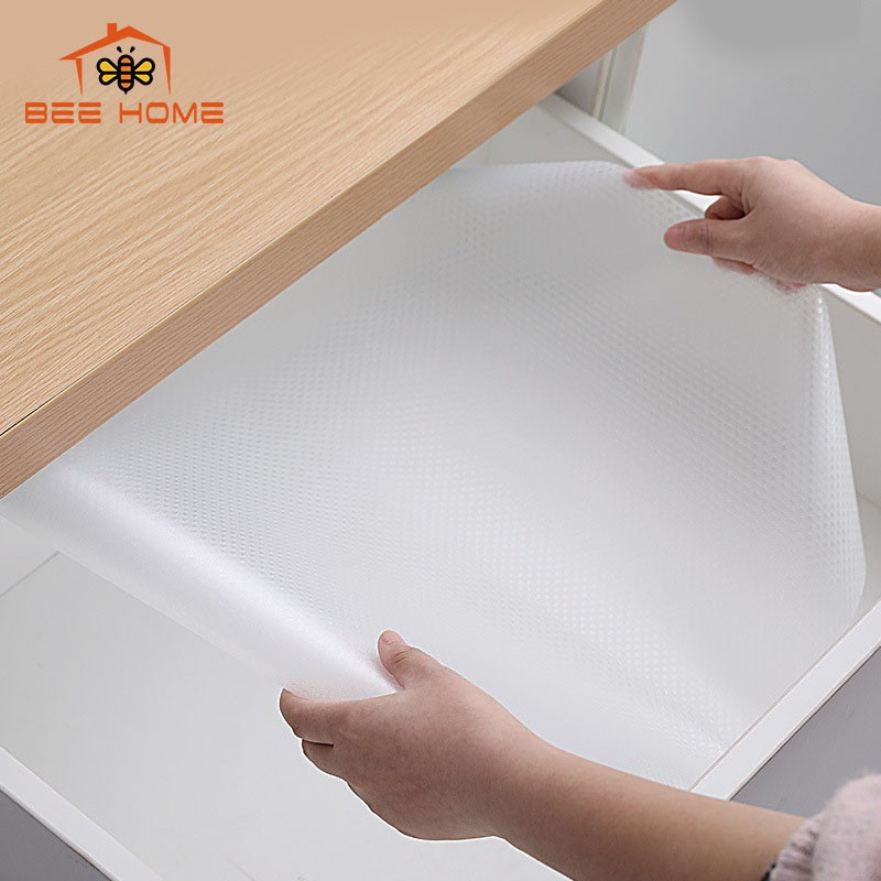 Miếng lót trong suốt chống bụi chống ẩm chống trơn trượt cho ngăn tủ- Beehome_Gia dụng thông minh