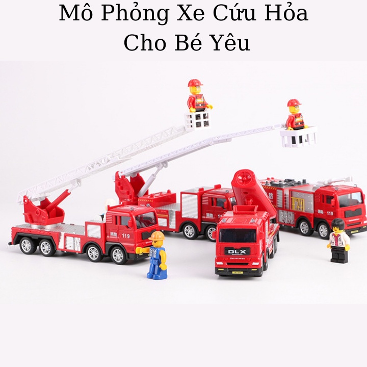 Đồ chơi ô tô mô hình các loại xe xây dựng: máy xúc, xe tải, cần cẩu, cứu hỏa... cho bé