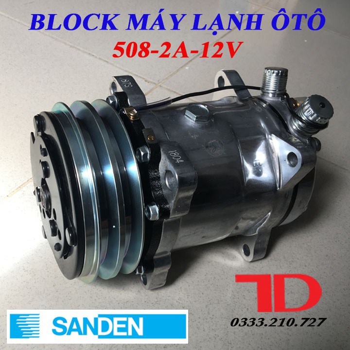 Block máy lạnh 508 bản 2A loại 12V dây đồng, Block lạnh chế xe hơi 508 bản 2A 12V dây đồng