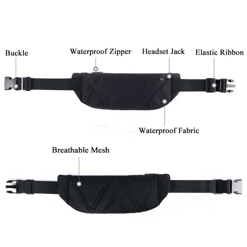 Hip-hop Style Casual Waist Bag/ Women Men Waterproof Zippered Fanny Pack/ Sports Running Jogging Waist Bum Bag/ Travel Gym Crossbody Bags/ Hip-hop Style Chest Bag