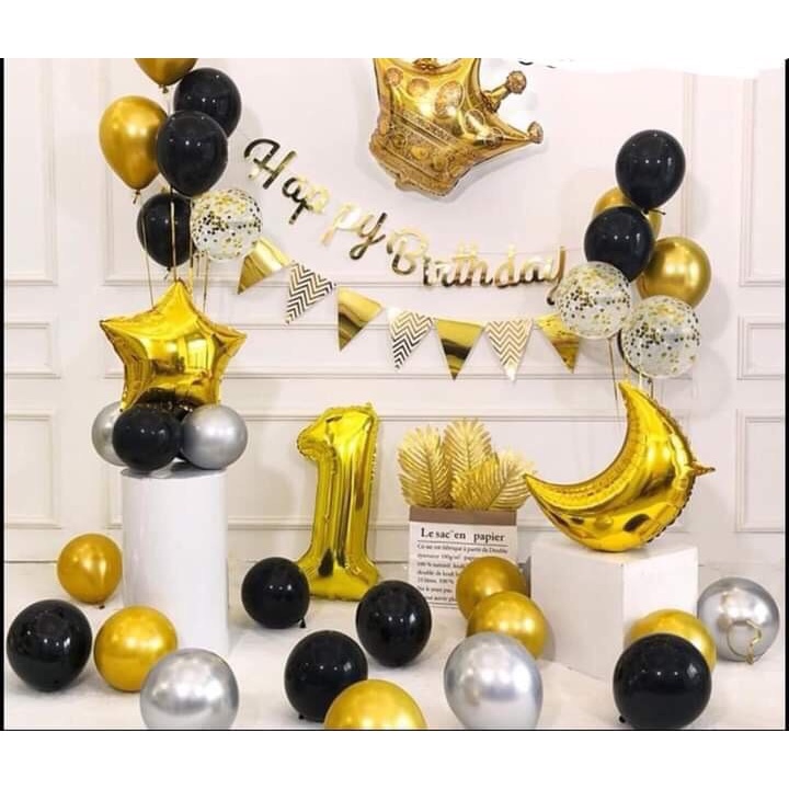 [Ảnh thật] Set trang trí sinh nhật lung linh HPBD (COMBO 84)