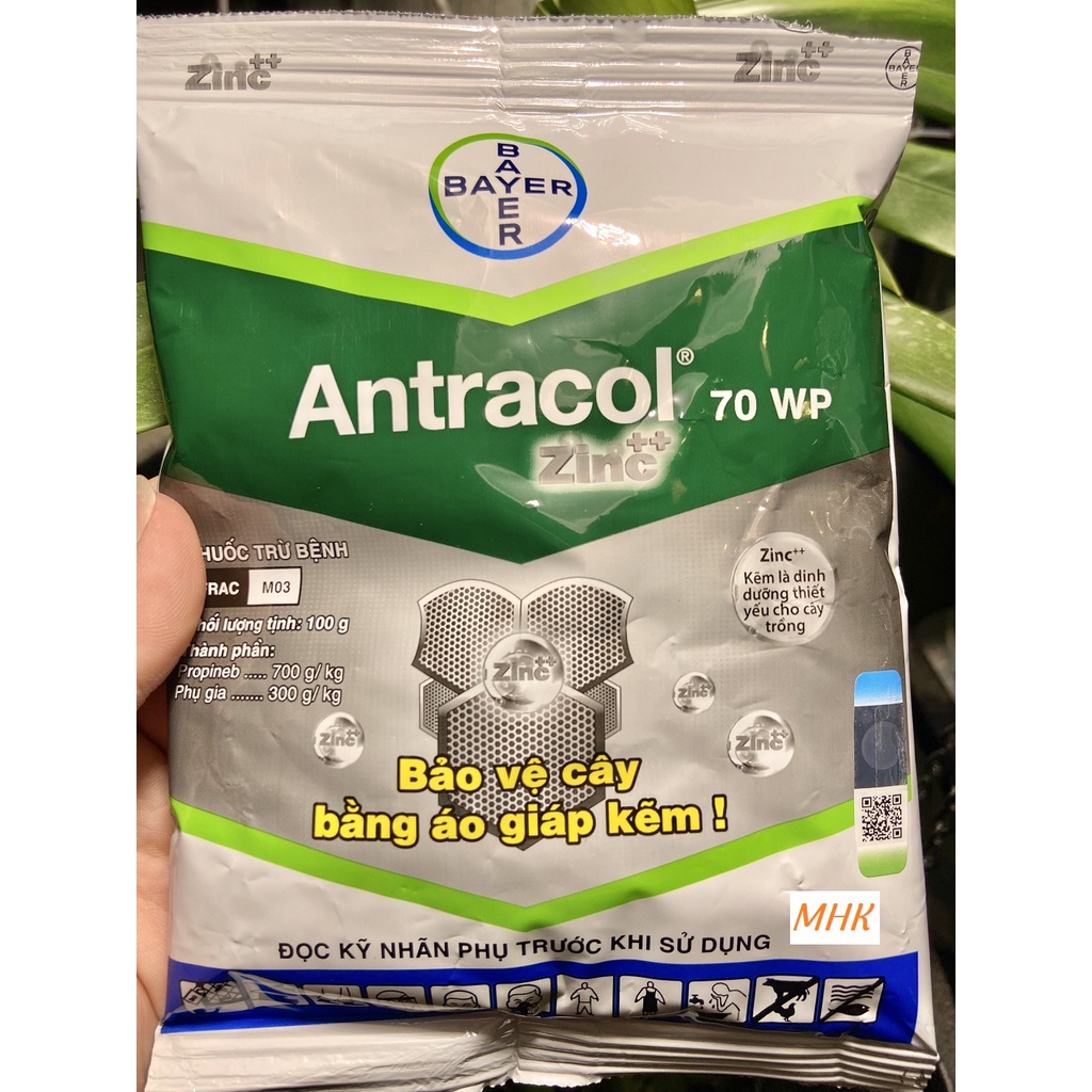 Thuốc Trừ Bệnh Cây Trồng ANTRACOL (gốc Kẽm) ! Gói 100gr !