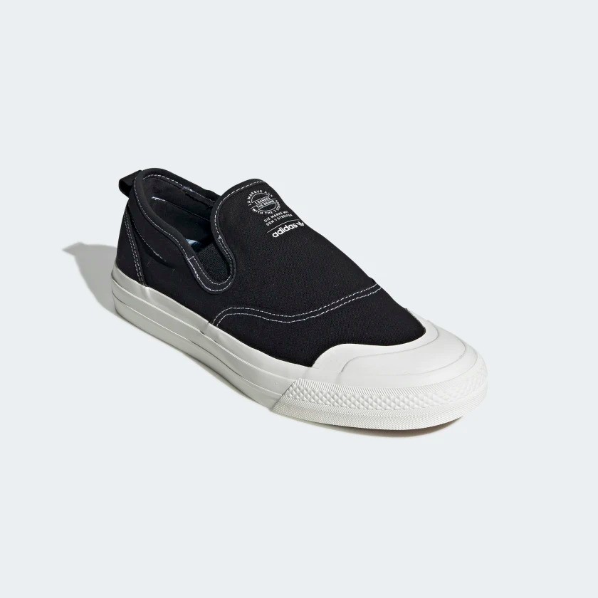 Giày thể thao Adidas chính hãng Nizza RF Slipon EF1411 - Giày slip on màu đen - HODU Sport