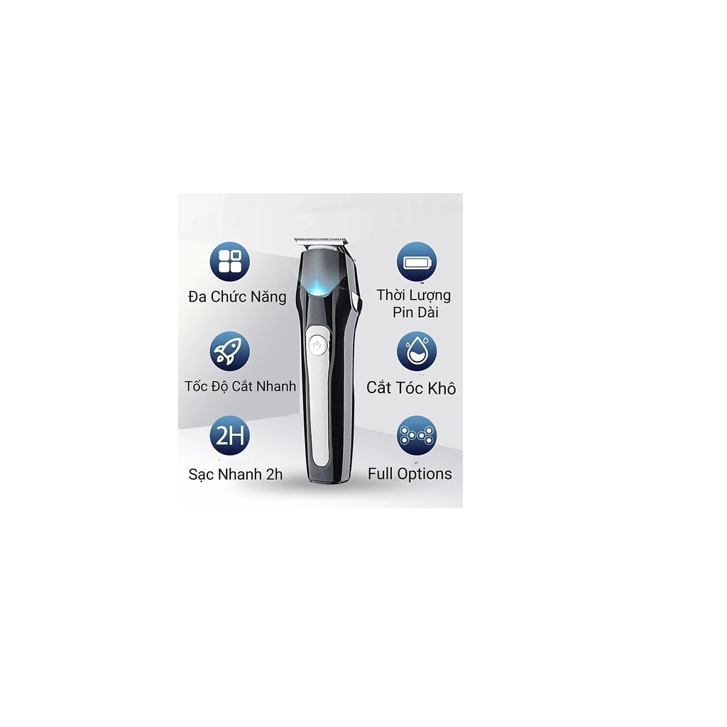 Tông đơ cắt tóc, cạo râu kiêm chấn viền chính hãng KAIRUI, sạc USB cao cấp tiện dụng- Động Cơ Êm Ái