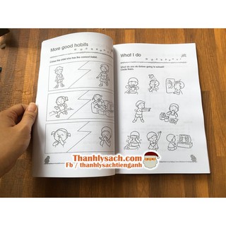 Đồ chơi - 300 practice KINDERGARTEN ENGLISH, MATHS & SCIENCE Bộ 3 Q