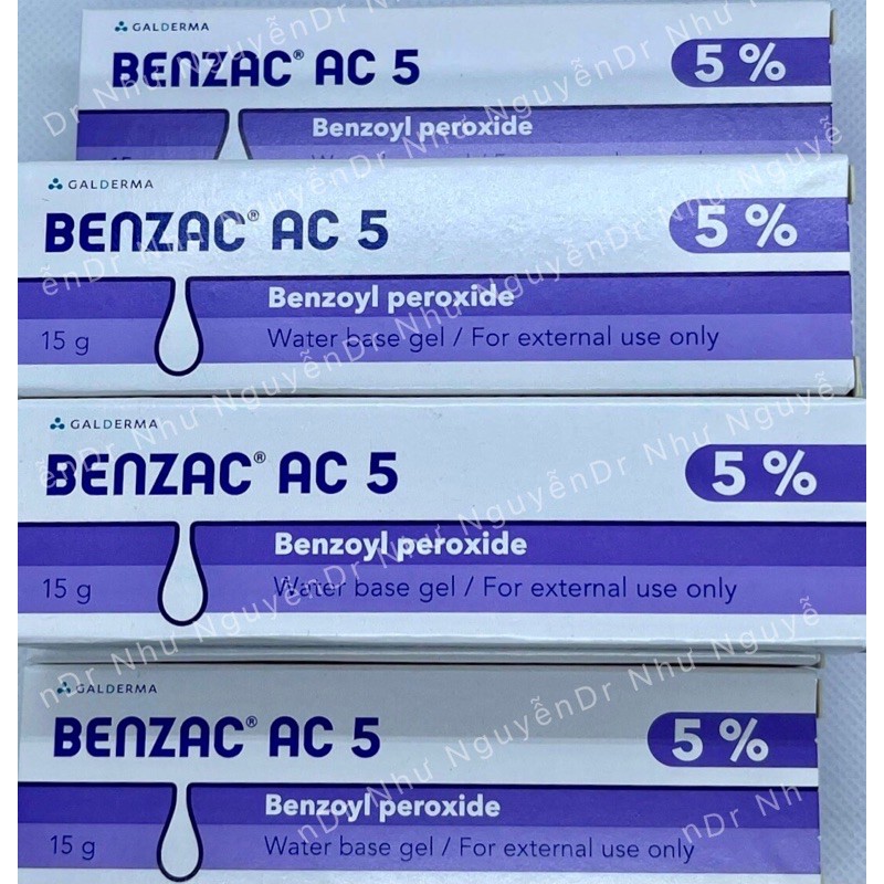 Gel giảm mụn Benzac AC 5 Bpo oxy