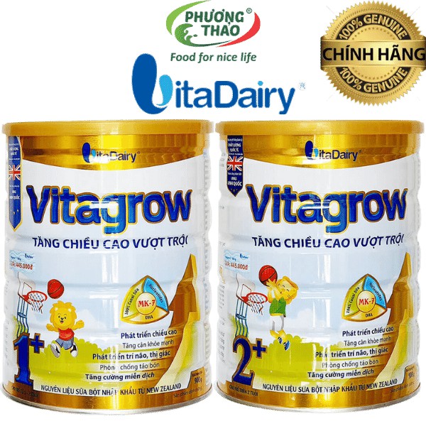 Sữa Bột Vitagrow 1+, 2+ 900g ( Date 2023)