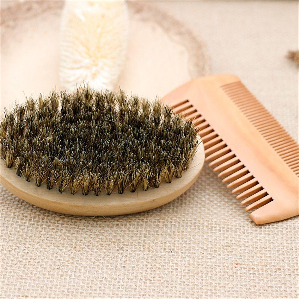 Lược Gỗ Chải Râu Tạo Kiểu Chăm Sóc Da Mặt