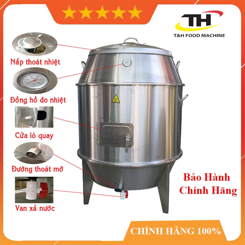 Lò quay gà vịt, lu quay vịt phi 80 inox