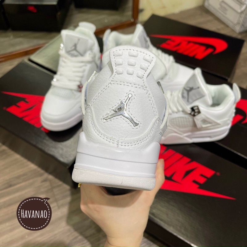Giày jordan4 trắng 11 . Giày thể thao nam nữ sneaker kèm hộp