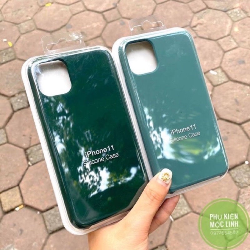 🌗 MIDNIGHT GREEN VÀ MIDNIGHT BLUE 🌎 IPHONE 6 ĐẾN 11 / PRO/ MAX 💫 ỐP LOGO TÁO LÓT NỈ CHỐNG BẨN DỄ LAU CHÙI CHỐNG SỐC