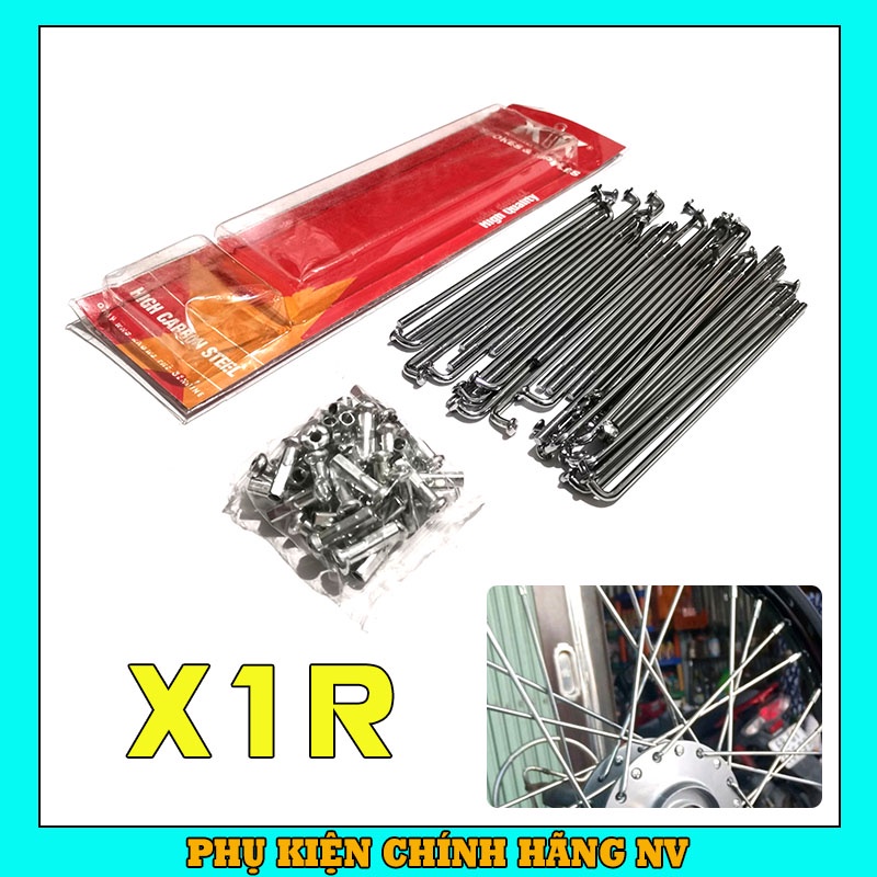 Căm X1R mạ crom chính hãng gắn mọi dòng xe máy size 149, 157, 184 full hộp