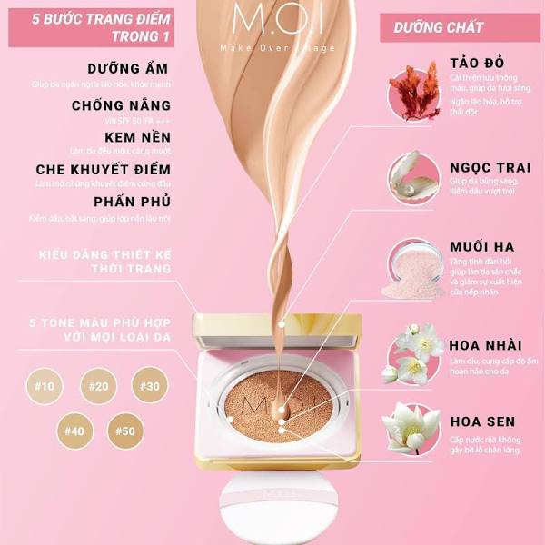 (Mịn không tỳ vết) Lõi phấn nước 5M Baby Skin Cushion Hồ Ngọc Hà (mua ngay để nhận quà) | BigBuy360 - bigbuy360.vn