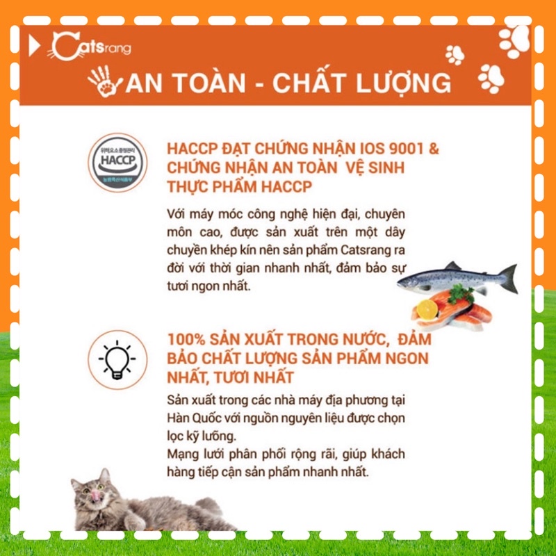(Giao hỏa tốc) Thức ăn Hạt Catsrang 5Kg cho Mèo mọi độ tuổi từ Hàn Quốc
