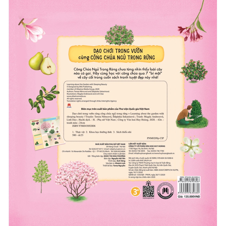 Sách - Dạo Chơi Trong Vườn Cùng Công Chúa Ngủ Trong Rừng - Learning About The Garden With Sleeping Beauty (Huy Hoàng)