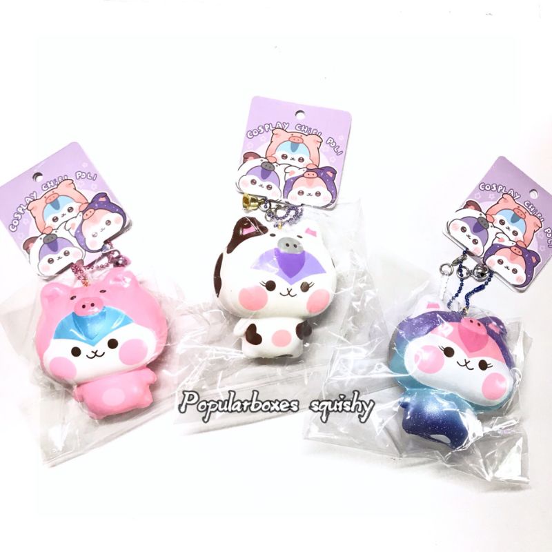Đồ Chơi Bóp Mềm Squishy Poli cosplay Chính hãng