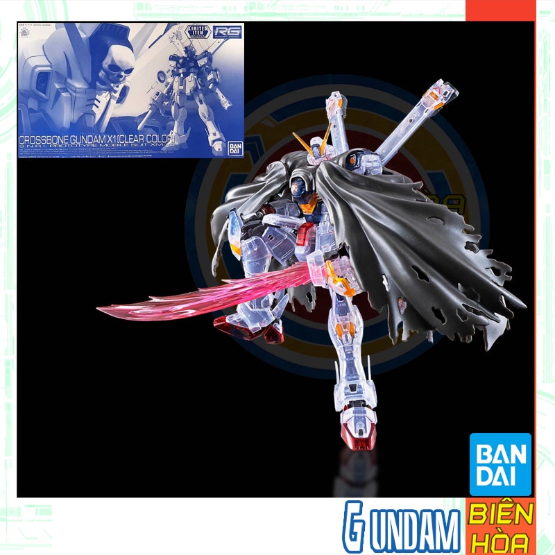 Bộ lắp ráp GUndam RG 1/144 Crossbone Gundam X1 Clear Color