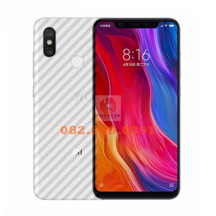 Miếng dán mặt lưng skin carbon Xiaomi Redmi S2