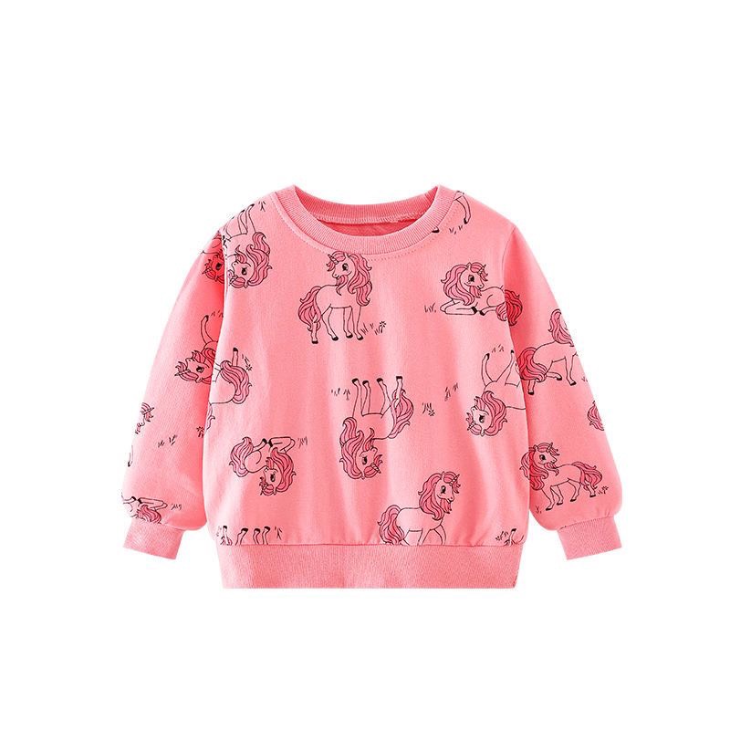 Áo Nỉ Hồng Pony MW7654 cho Bé Gái 2-7 Tuổi Mẫu Mới 2022 - Jumping Beans Official Store