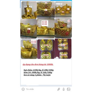 6 gốc nhí+ 6 thỏi vàng Phước Lộc Thọ số 3, gốc cây tài lộc, gốc cây kim tiền, cành vàng lá ngọc,hộp bánh kẹo.