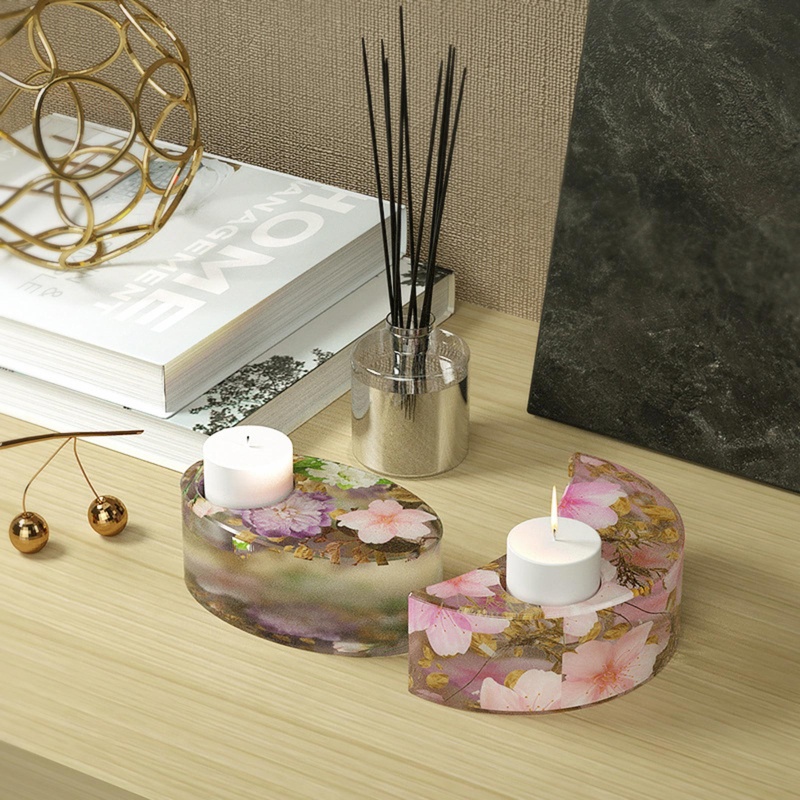 Sa Khuôn Làm Giá Đỡ Đèn Pha Lê Resin Epoxy Độc Đáo Trang Trí Tiệc Cưới