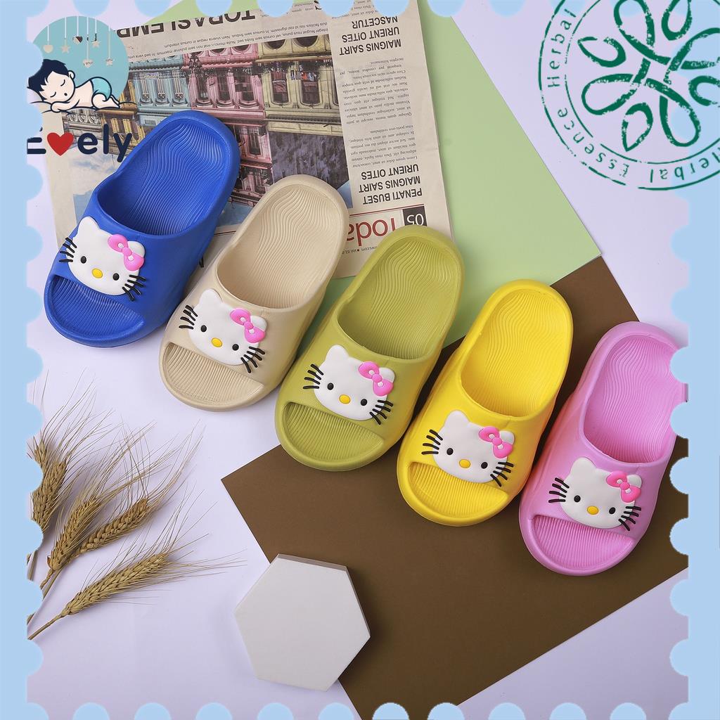 Dép Bánh Mỳ Bé Gái 💞FREESHIP💞 In Họa Tiết Helo Kity Cute - Siêu Nhẹ Chống Trơn Và Cực Êm Chân Cho Bé 2-14