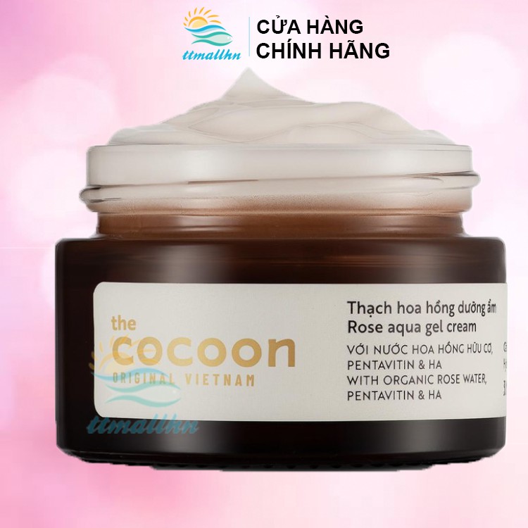 Thạch hoa hồng dưỡng ẩm cocoon 30ml